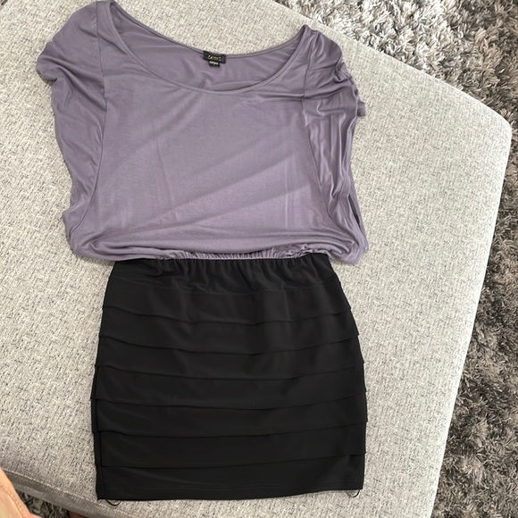 Grey and black Guess dress - Picture 1 of 3